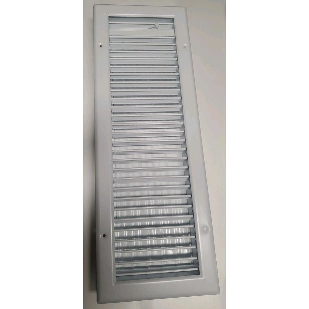 Everbilt 20x6 Ceiling Wall Register Smoothglide Damper E210V White Vent NEW - Picture 3 of 4